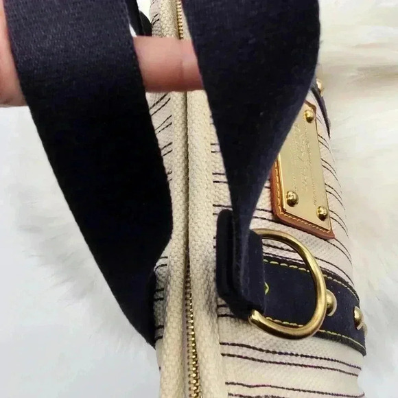 Louis Vuitton Cabas  Limited Edition Navy Striped Antigua - Picture 10 of 16